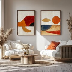 Inspirational Living Room with Modern Art and Cozy Decor Elements
