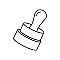 Approval stamp icon Vector logo set flat