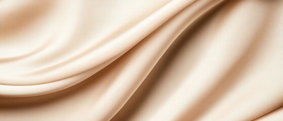 Fototapeta premium elegant background of soft beige silk fabric
