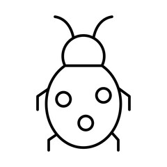 Bug icon Vector logo set flat