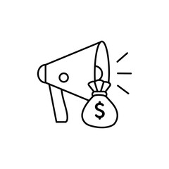 Campaign icon Vector logo set flat