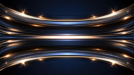 A detailed background featuring glowing elements and binary code set against a dark blue backdrop, ideal for technology themes