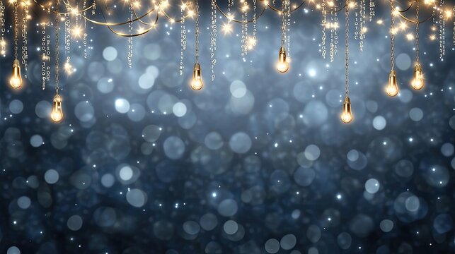 A detailed background featuring glowing elements and binary code set against a dark blue backdrop, ideal for technology themes