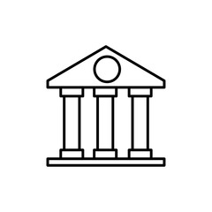 Court icon Vector logo set flat