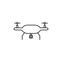 Drone icon Vector logo set flat
