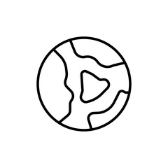 Earth icon Vector logo set flat