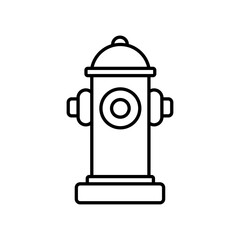 Fire hydrant icon Vector logo set flat