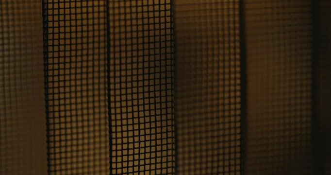 insect screen on the window close up