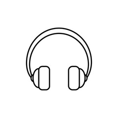 Headphones icon Vector logo set flat