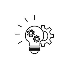 Innovation icon Vector logo set flat