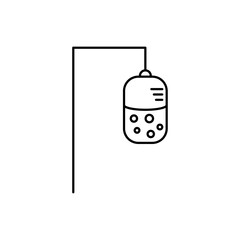 IV drip icon Vector logo set flat