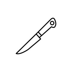 Kitchen knife icon Vector logo set flat