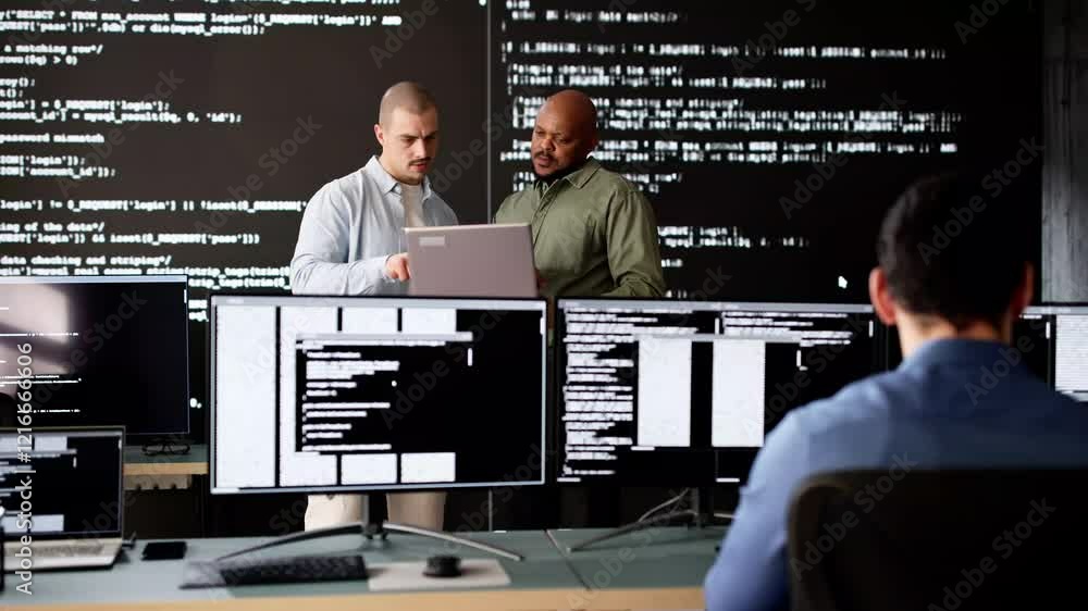 Poster Software Engineer Developers Using Computers