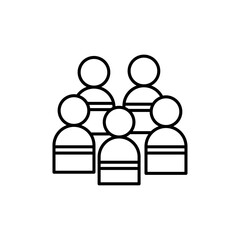 People group icon Vector logo set flat