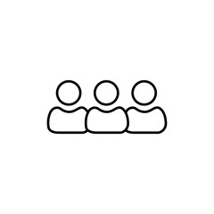 people icon Vector logo set flat