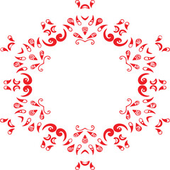 Beautiful flower art and mandala vector design