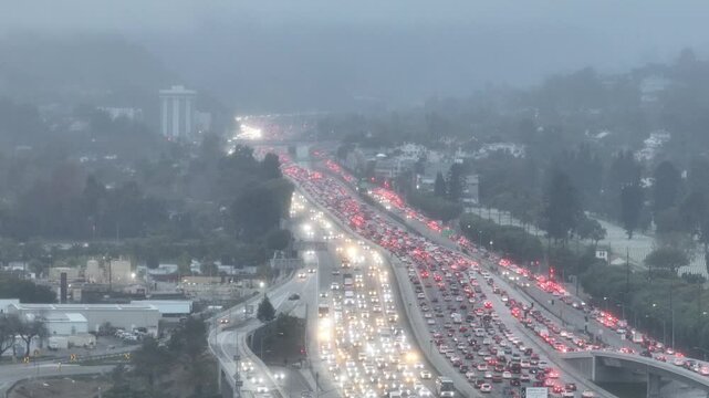 405 Freeway Los Angeles Rush Hour Traffic