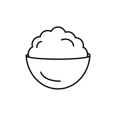 Rise Bowl icon Vector logo set flat