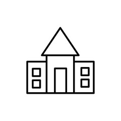 school icon Vector logo set flat