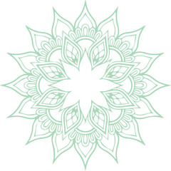 Beautiful flower art and mandala vector design