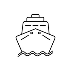 Ship icon Vector logo set flat