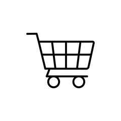 shopping cart icon Vector logo set flat