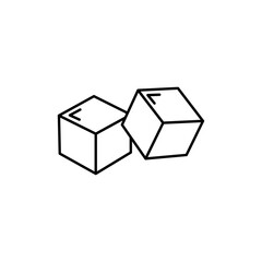 Sugar icon Vector logo set flat