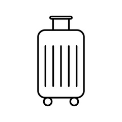 Suitcase icon Vector logo set flat