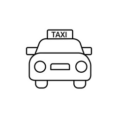 Taxi icon Vector logo set flat