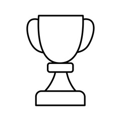 Trophy icon Vector logo set flat