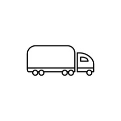 Truck icon Vector logo set flat
