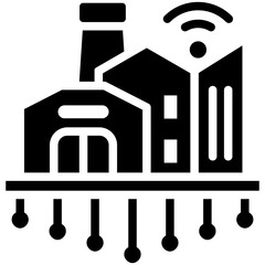 Smart Factory Icon