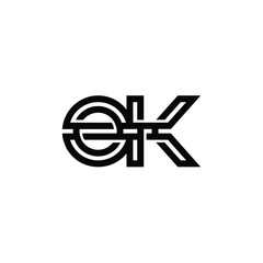 OK monogram logo design letter text name symbol monochrome logotype alphabet character simple logo