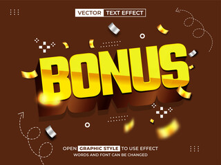 bonus editable text, font effect, 3d text for title