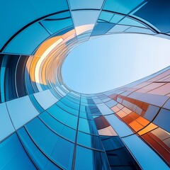 Fototapeta premium Abstract building, Generative AI