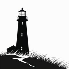 Lighthouse Silhouette - Coastal Landmark