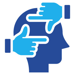 Obraz premium Perspective Icon Dual Tone Color