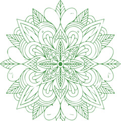 Beautiful Mandala Art and Vector Mandala Design Image.