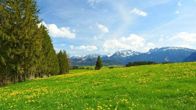 Mountain View,to Majestic Peaks in Bavarian Alps