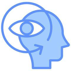Assumption Icon Outline Blue