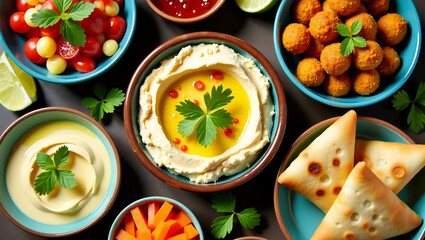 Flavorful Lebanese Mezze Spread