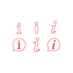 Information icons set vector. Info and FAQ icon symbol illustration.