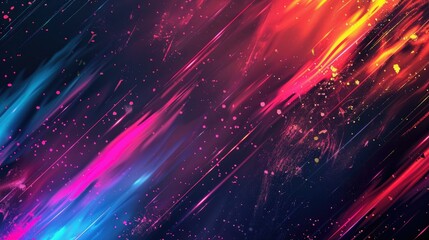 Obraz premium A vibrant abstract background with dynamic streaks of color and light.