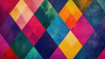 Colorful Diamond Pattern Background