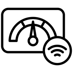 Smart Meter Icon Outline