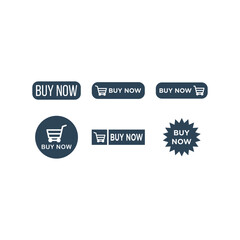 Sale icons set : buy now signage.