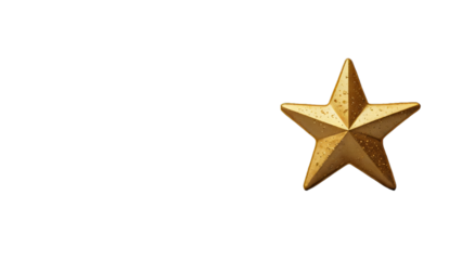golden stars on a transparent background