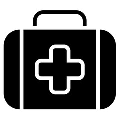 First Aid Icon Black Solid