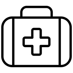 Obraz premium First Aid Icon Outline