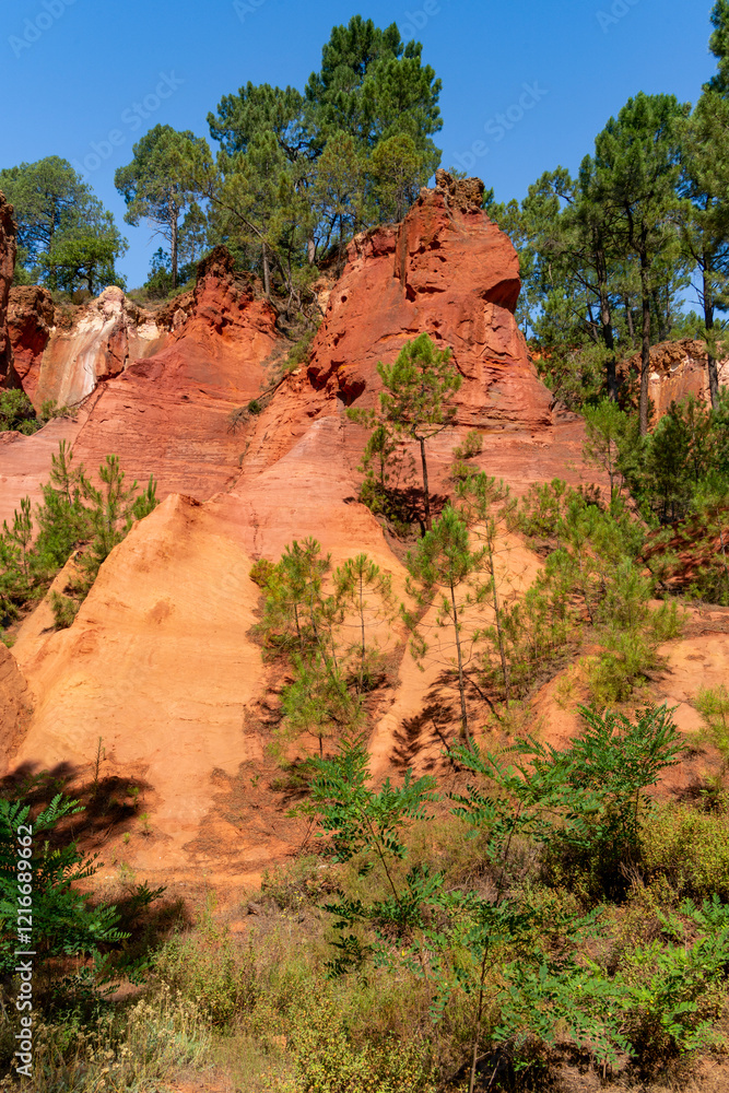 Wall mural Ochre path near Roussillon